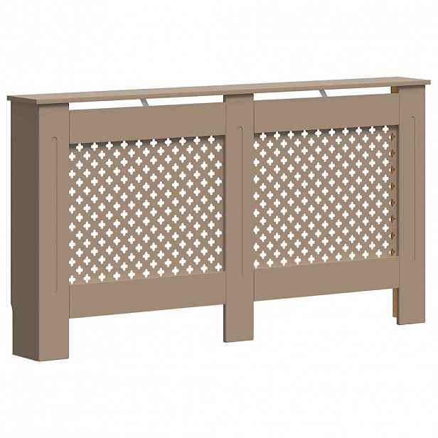 vidaXL Kryt na radiátor 152 x 19 x 81,5 cm MDF