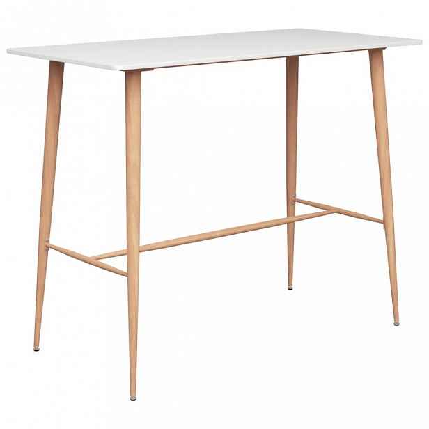 Barový stůl MDF / kov Bílá