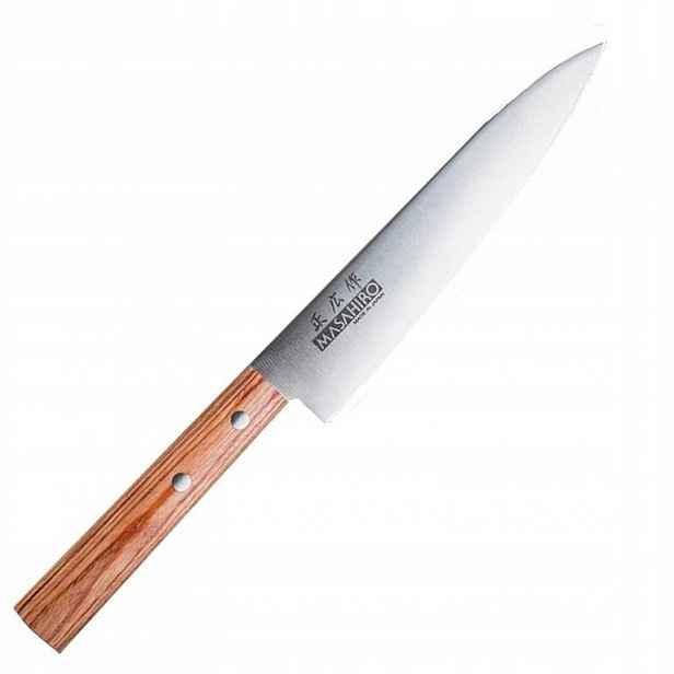 Japonský Nůž Masahiro Sankei Utility 150 mm hnědý