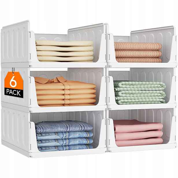 Lifewit organizér do skříně 6 kusů 32 × 41 × 17,7 cm