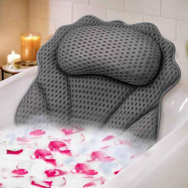Polštář Koupelnový Do Vany Ergonomický 4D 6 Přísavek Pro Relaxaci