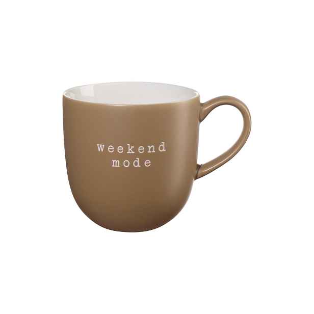 Porcelánový hrnek s uchem 350 ml HEY ASA Selection - hnědý
