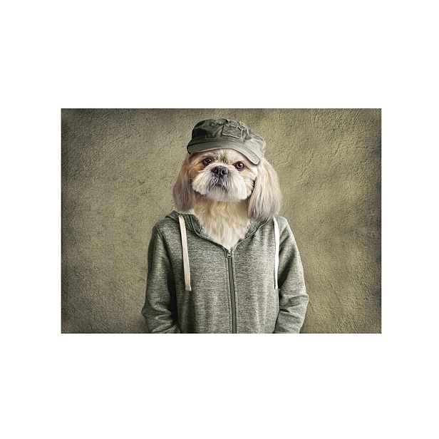Zelená podlahová rohožka mr. Dog- 75*50*1cm Mars & More