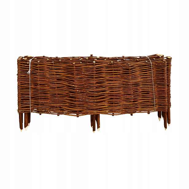 5 x Palisáda Proutěná, Záhonová, Obrubník Přírodní 120X40/55 CM