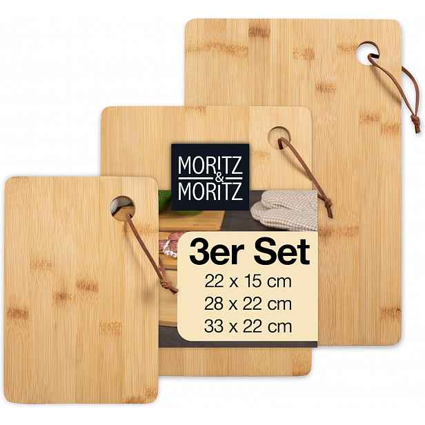 Deseki Set 3 Pro Krájení Bambusových 33×22 28×22 22×15 cm