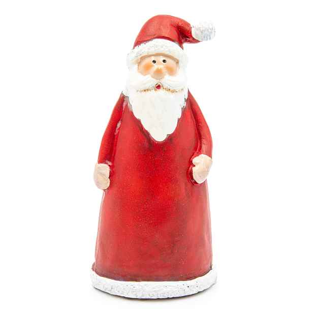 Figurka Svatý Mikuláš Na Plot 14 CM Odolná Vůči Povětrnostním Vlivům Zahradní Ozdoba
