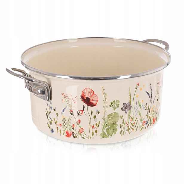Hrnec smaltovaný krémový Maki 26 cm, 5 l