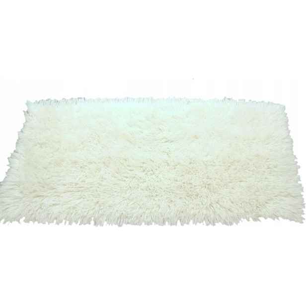 Přehoz Flokatex z vlny 60 cm x 120 cm bílý