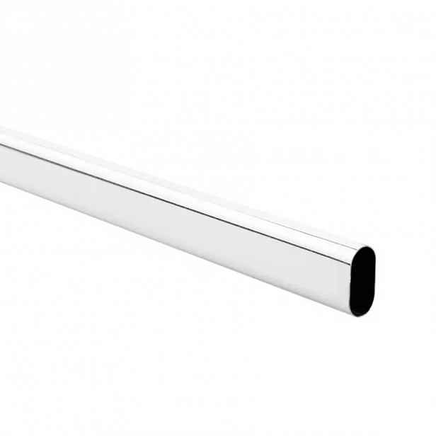 Šatní tyč 30x15x1200mm, chrom