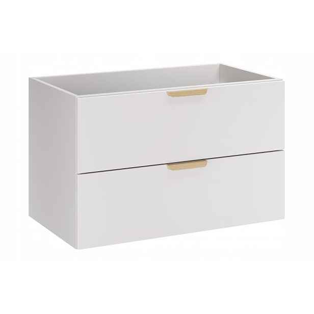 Szafka pod umywalkę 80cm 2 szuflady Aster White