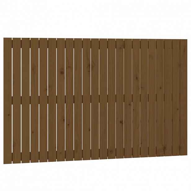 vidaXL Nástěnné čelo postele medově hnědé 140x3x90 cm masivní borovice
