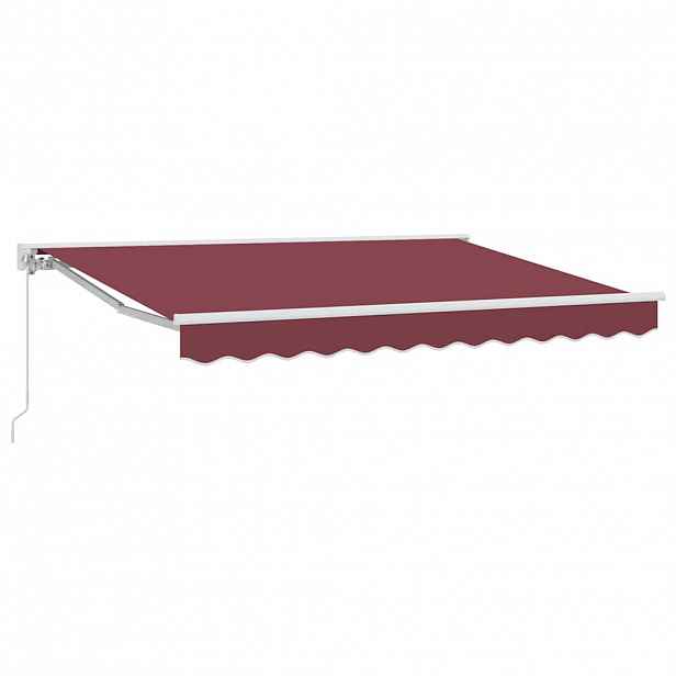 vidaXL Rám markýzy Vínová 250 x 200 cm