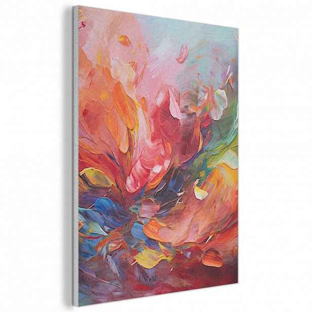 MuchoWow AKUSTICKÝ obraz Olejomalba - Umění - Abstraktní - Barevné 70x100 cm