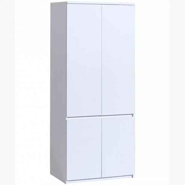 Šatní skříň 80 cm CARYM - bílá