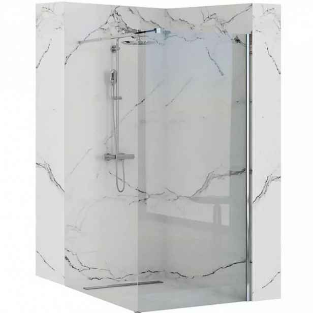 Sprchová zástěna Walk-in Aero ˝N˝ Rea K7552 80x195 chrom