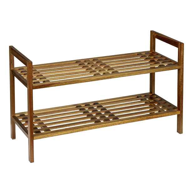 Stojan na boty z masivu akácie v přírodní barvě 69x40,5x27 cm Fondi – Wenko
