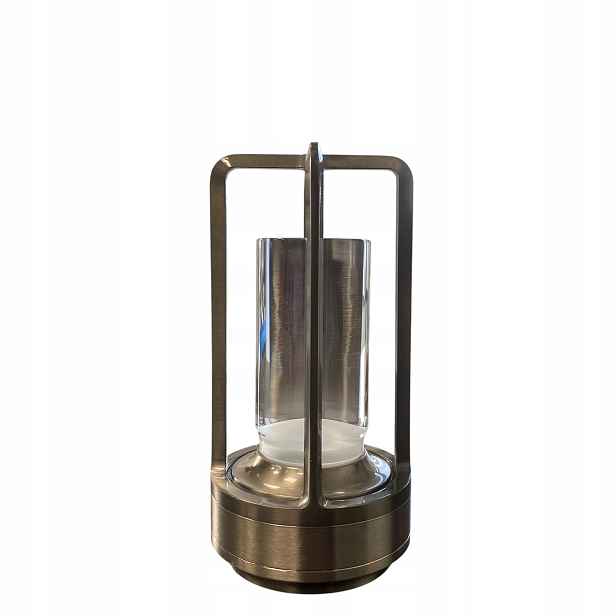 Stolní lampa Cross stmívač akumulátor 1800 mAh stříbrná