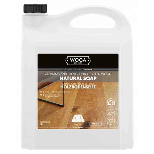 Woca Natural Soap 5L mýdlo na mytí olejovaných a voskovaných podlah