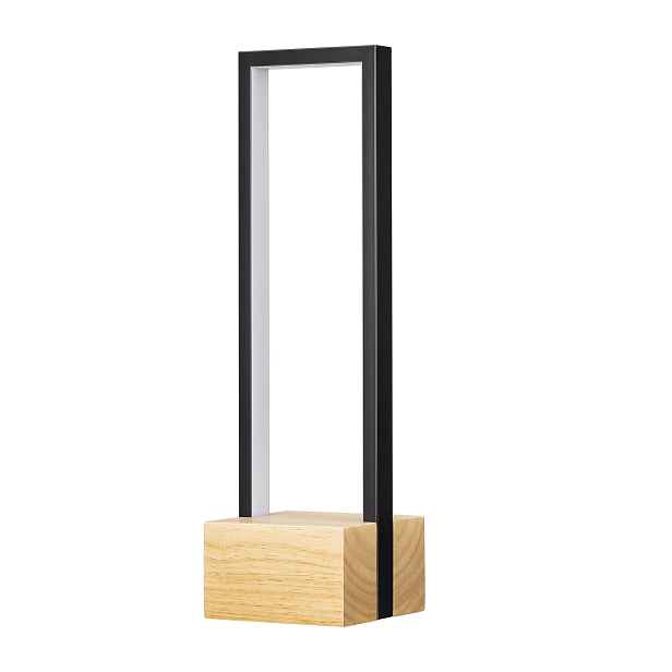 Dřevěná stolní Led lampa Edishine, stmívatelná dotykově