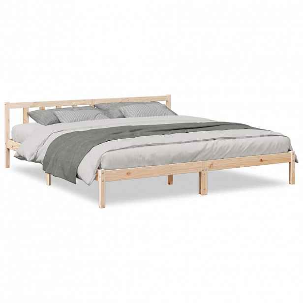 vidaXL Prodloužený rám postele bez matrace 200 x 210 cm borovice