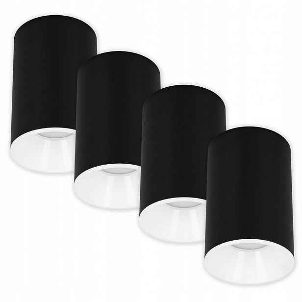 4x Halogenové stropní svítidlo GU10 Černá bílá Led Spot Lampa