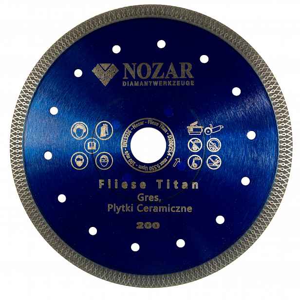 Diamantový kotouč Nozar Fliese Titan Premium 200 m