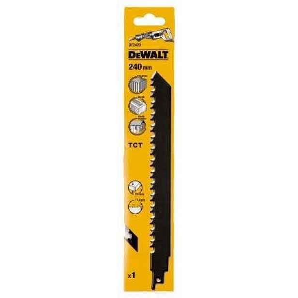 pilový list na betonu, cihly se skleněnými vlákny, 240 mm, DeWALT [DT2420-QZ]