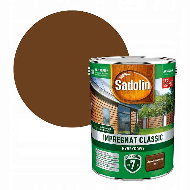 Sadolin Klasická Impregnace 4,5 L, Třešňové Dřevo