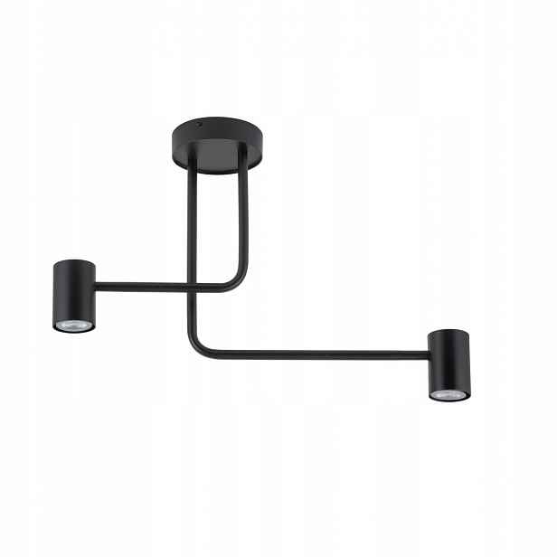 Stropní Svítidlo Luis Černá Kov 2xZdroje GU10 25W Led Sigma Osvětlení 39 Cm