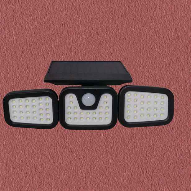 TEMU 74-LED venkovní super jasné solární světlo s pohybovým senzorem / nástěnné světlo, (IP44) bezpečné LED světlomet, inteligentní ovládání světla,