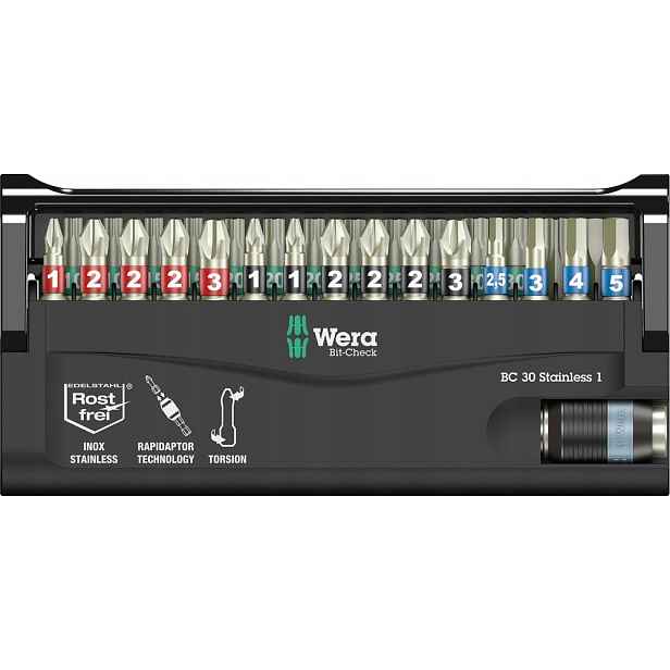 Sada bitů Bit-Check 30 Stainless 1 Wera