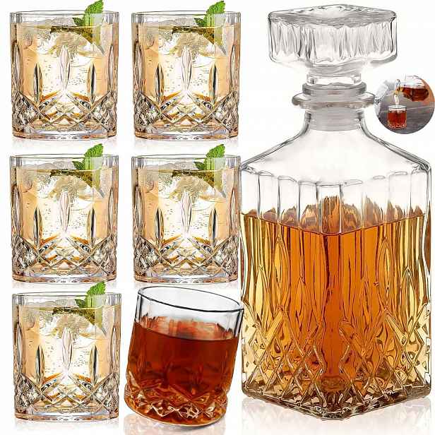 Sada Karafka Na Whisky S 6X Sklenice Jako Dárek Pro Muže