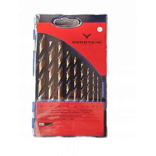 Sada Vrtáků Do Kovu Hss-g M2 Turbo 1,0-10,0 mm Qualitat Vorstahl