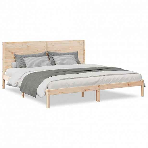 vidaXL Prodloužený rám postele bez matrace 200 x 220 cm masivní dřevo