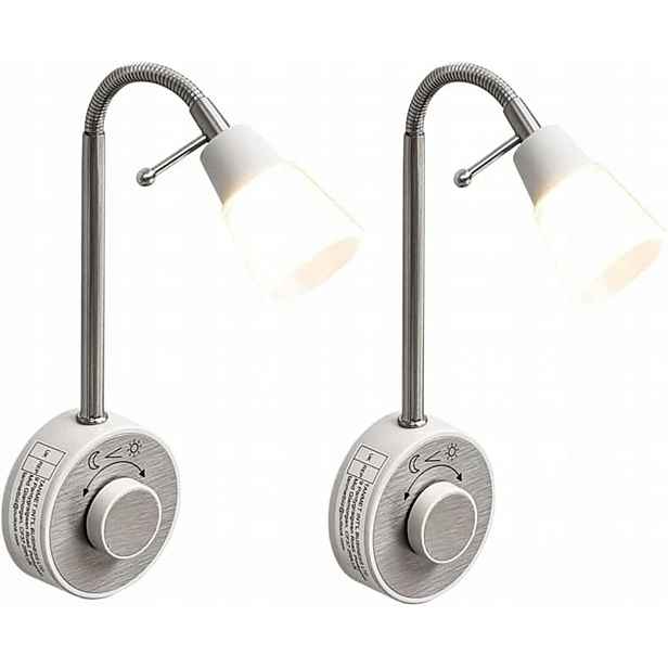 Led lampička na čtení Noční Lampa s ohebným ramenem 2ks
