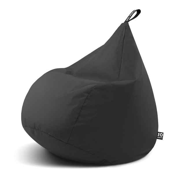 Šedý sedací vak Drop L – So Soft?