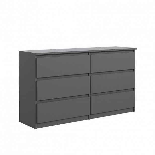 RAUMHIRSCH FURNITURE KOMODA antracitová 139/79/39