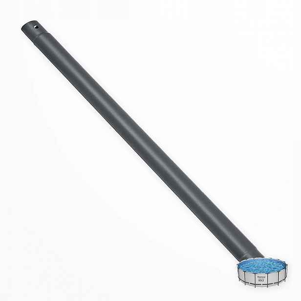Šedá horizontální trubka do bazénu Bestway 561BN Steel Pro Max 457 x 122 cm nová