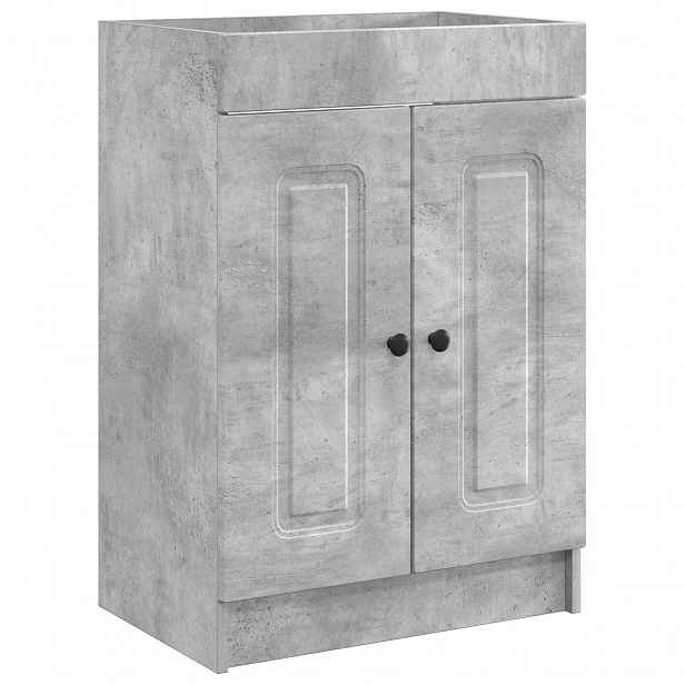 vidaXL Koupelnová skříňka pod umyvadlo Betonově šedá 56 x 37,5 x 81 cm