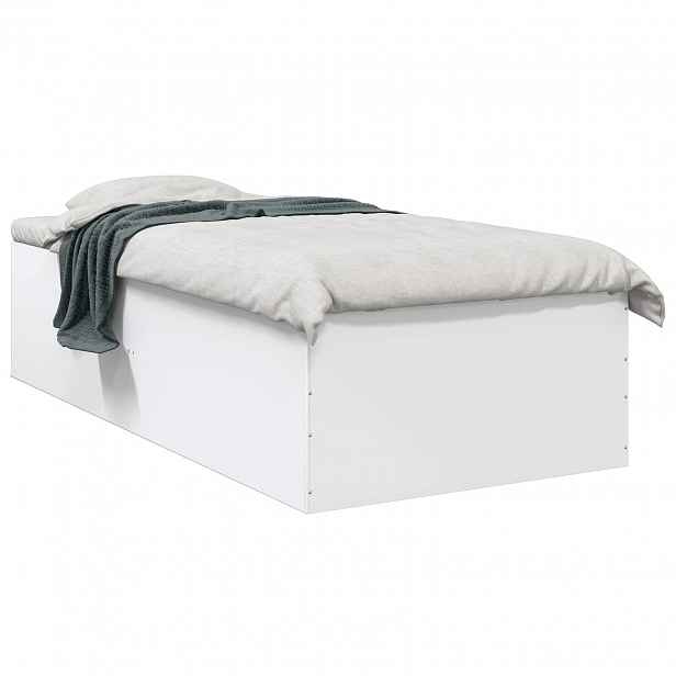 vidaXL Postel na podlaze Bílá 80 x 200 cm Kompozitní dřevo