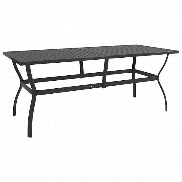 vidaXL Zahradní stůl antracitový 190 x 80 x 72 cm ocel