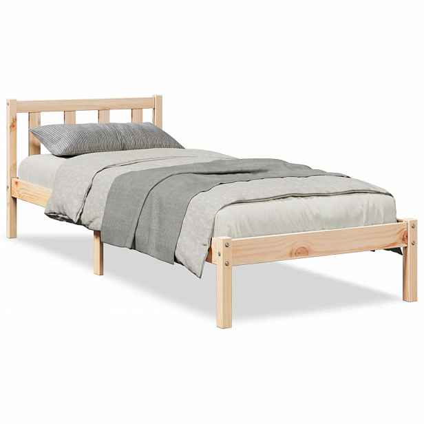 vidaXL Prodloužený rám postele bez matrace 90 x 220 cm borovice