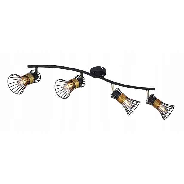 Lampa reflektorová spotová černá Purra pro osvětlení stěny, moderní Globo