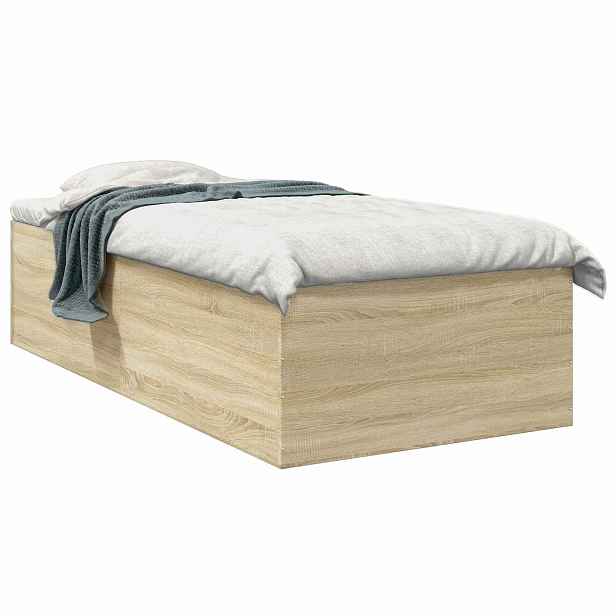 vidaXL Postel na podlaze Dub sonoma 80 x 200 cm Kompozitní dřevo