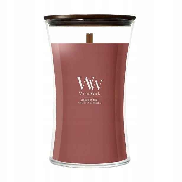 Velká svíčka Cinnamon Chai Woodwick