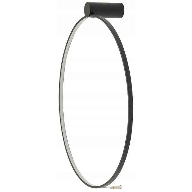 Nástěnná lampa Circolo Černá 21W Led 3000K Nástěnná lampa do pokoje do pracovny