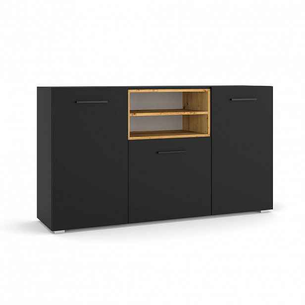 Petits-meubles SIDEBOARD Ania Černá a dřevěná