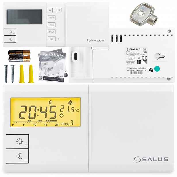 Regulátor Salus 091FLV2 Programovatelný Pro Týdenní Kotle Pece Drátový 091