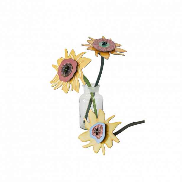 Studio Roof PAPÍROVÁ DEKORACE SLUNEČNICOVÉ TRIO, 4/27 CM