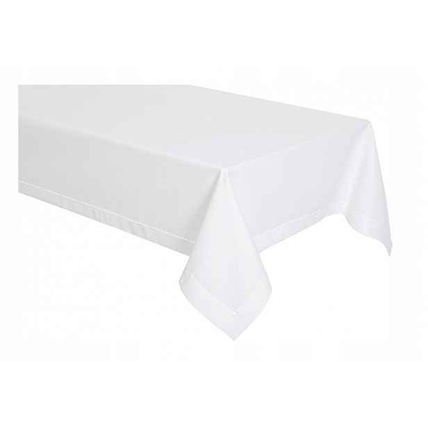 Ubrus elegantní s merežkou 140x200 bílý